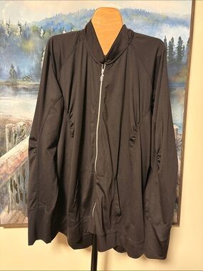 Oxford Golf jacket Black Women's Zip-Front